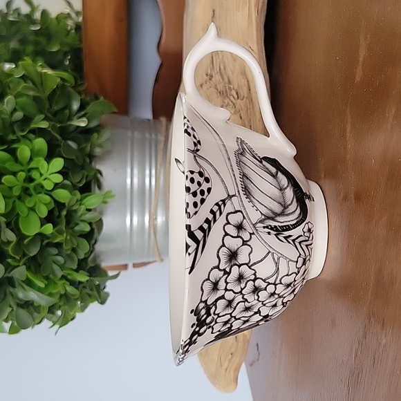 Florence Balducci for Anthropologie WILD MASQUERADE Tea Cup & Saucer - Picture 5 of 9